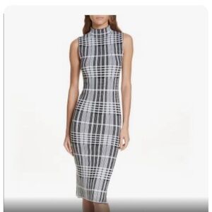 ALICE & OLIVIA Wool Print Midi Dress. size Small.